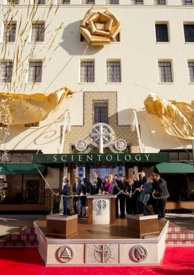 Officiating the grand opening ceremony was Mr. David Miscavige, Chairman of the Board Religious Technology Center and ecclesiastical leader of the Scientology religion. He was joined on stage for the ribbon cutting by Sacramento Church officials and parishioners.